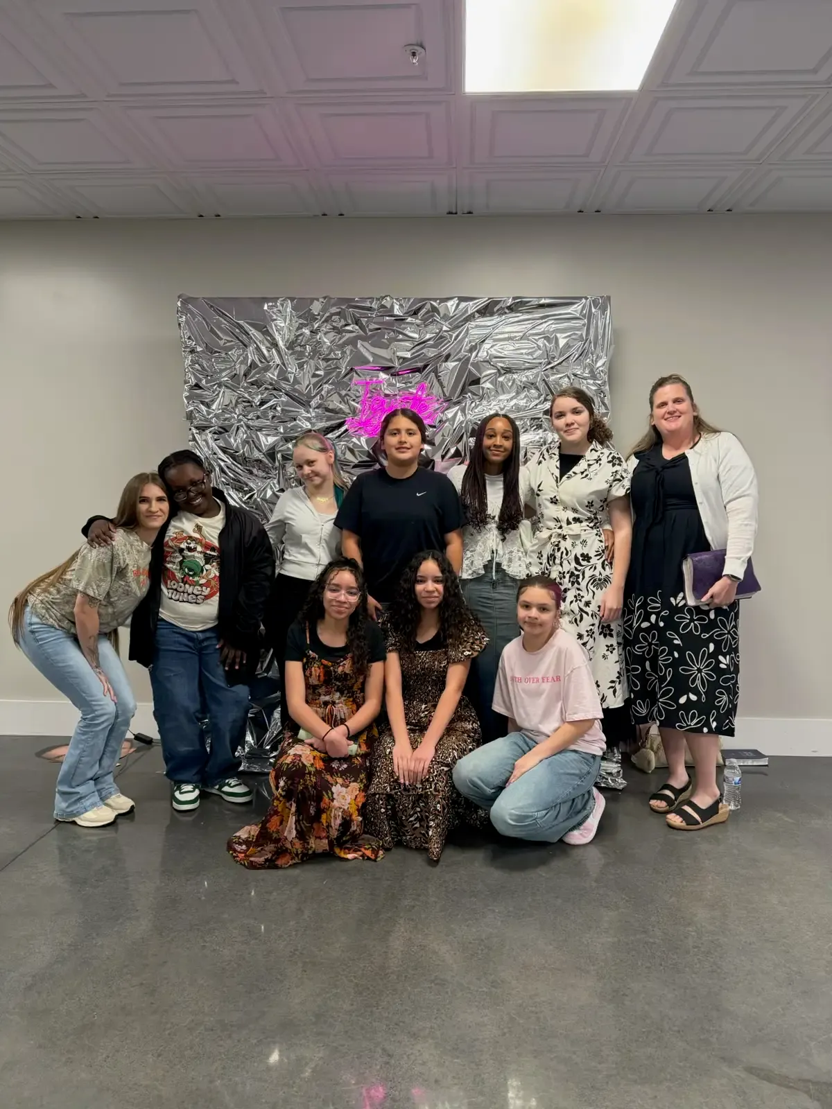 AOR Church students gathered together at a youth night